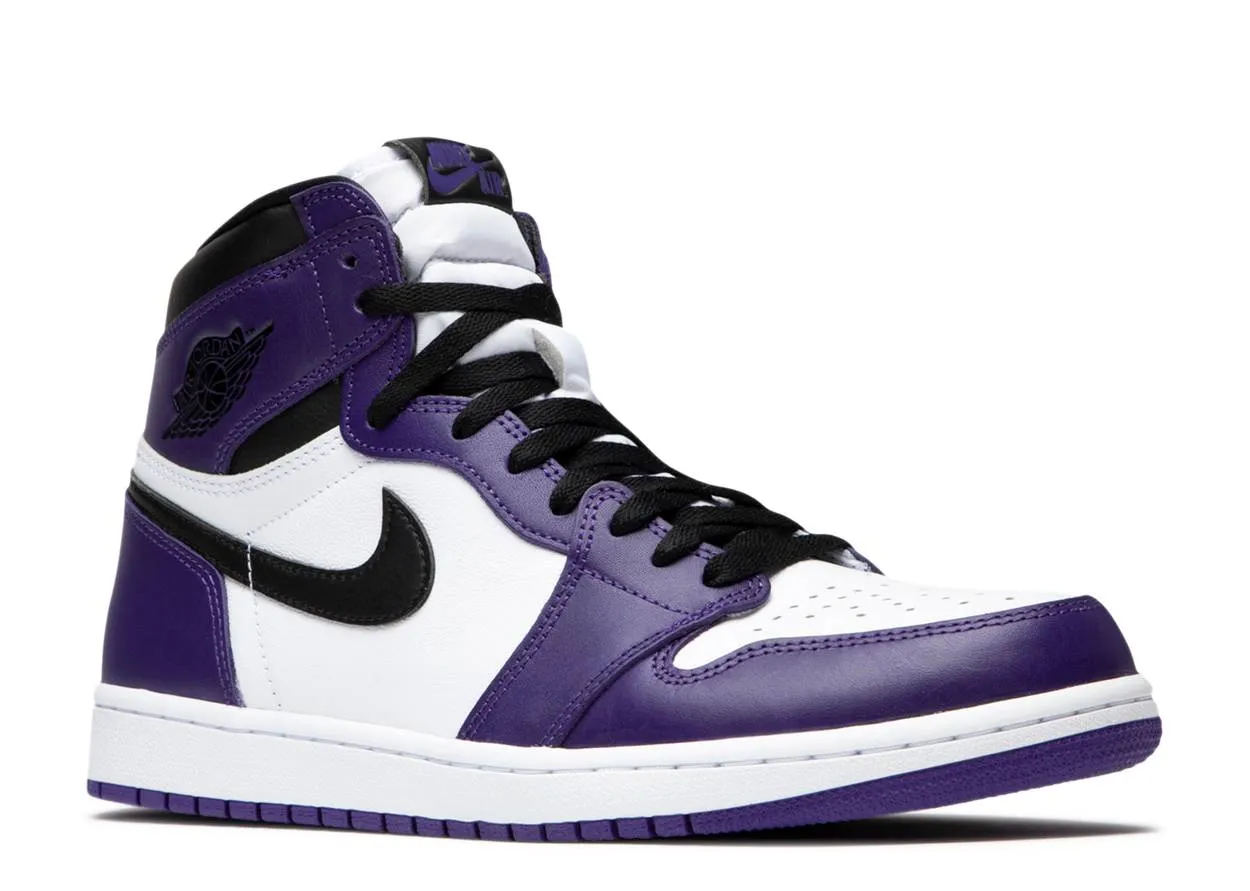 Balanced Walk Foot Hug Air Jordan 1 Retro High OG Court Purple White