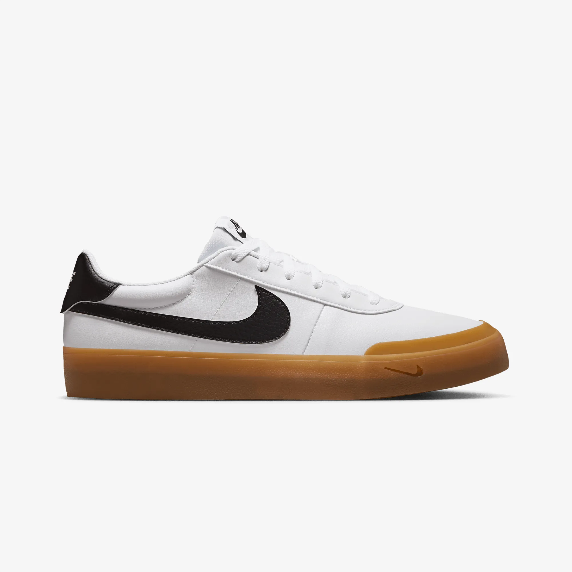 Nike | COURT SHOT { WHITE/BLACK-GUM LIGHT BROWN Bright Neon Court Grip