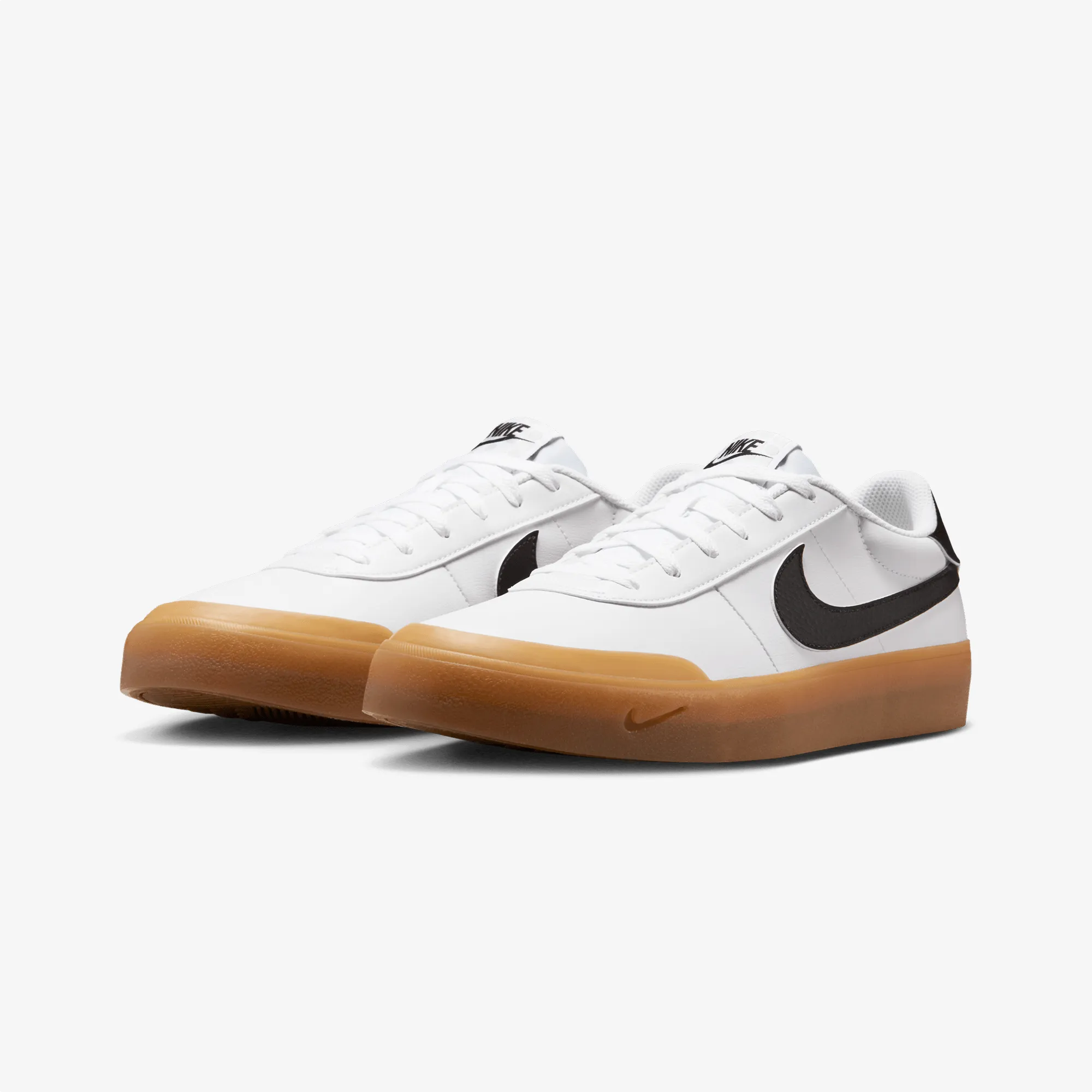 Nike | COURT SHOT { WHITE/BLACK-GUM LIGHT BROWN Anti Bacterial Mind Ease