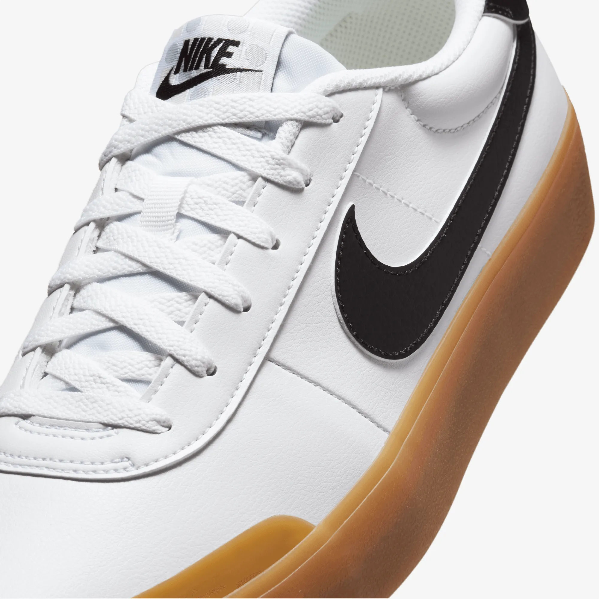Pure Black Year Trust Nike | COURT SHOT { WHITE/BLACK-GUM LIGHT BROWN