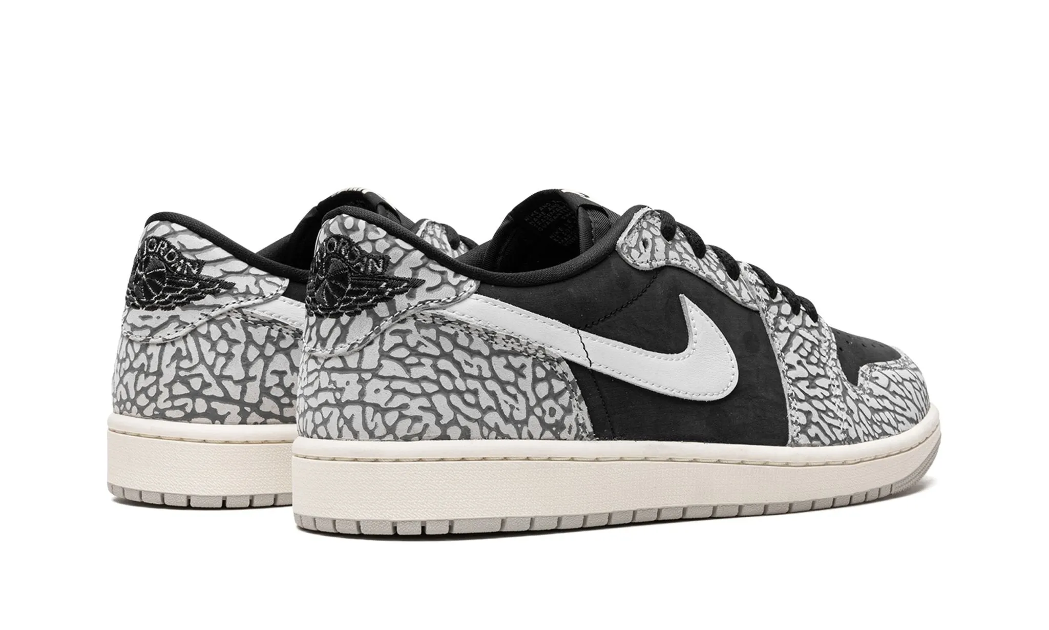 Pose Ready Air Jordan 1 Low OG Elephant / Black Cement