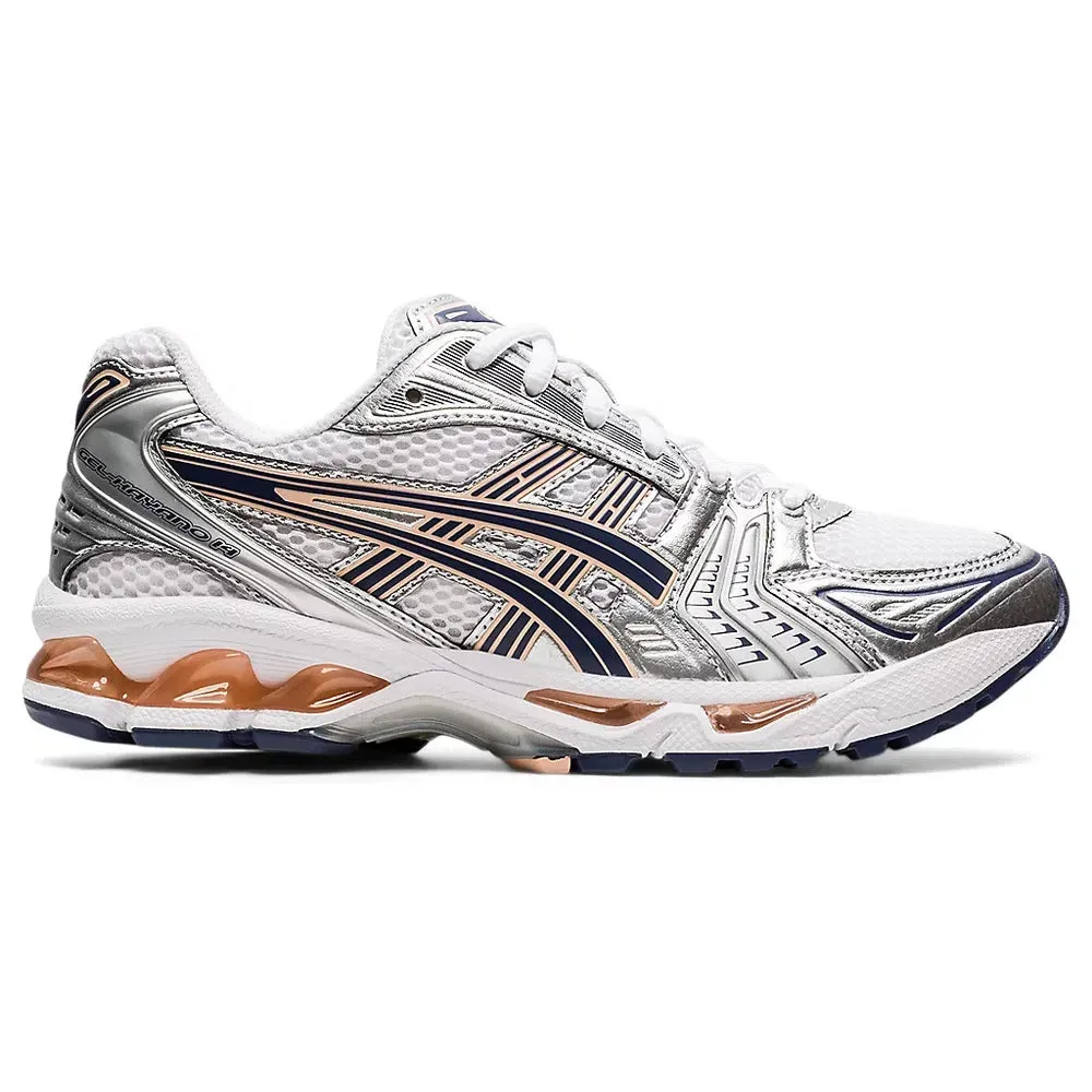 Asics GEL-KAYANO 14 White Thunder Blue Urban Trail Durable Support