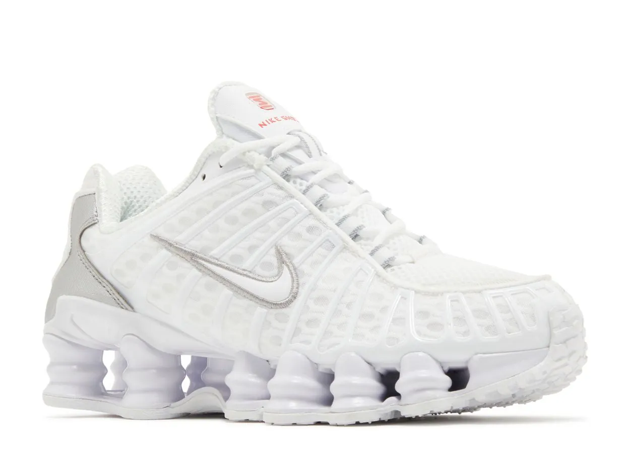 Nike Shox TL White Metallic Silver synthetic material