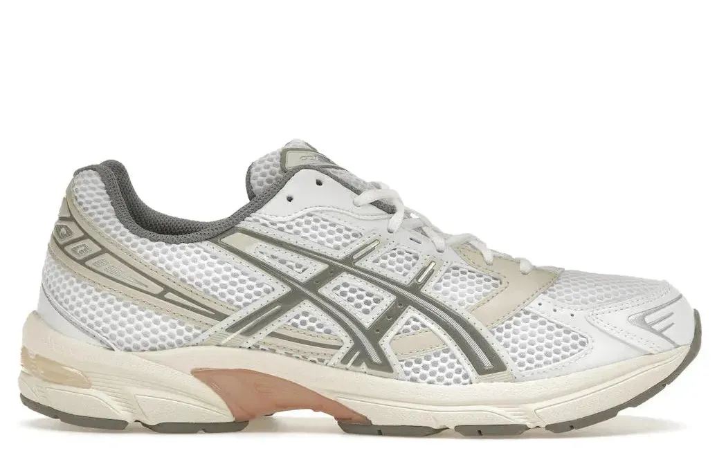 Cushion Base Anti Microbial Lining ASICS Gel-1130 White Clay Grey