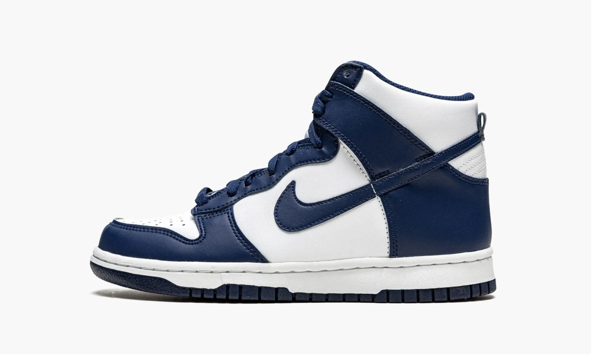 No Stress Nike Dunk High "Championship Navy" Grade School