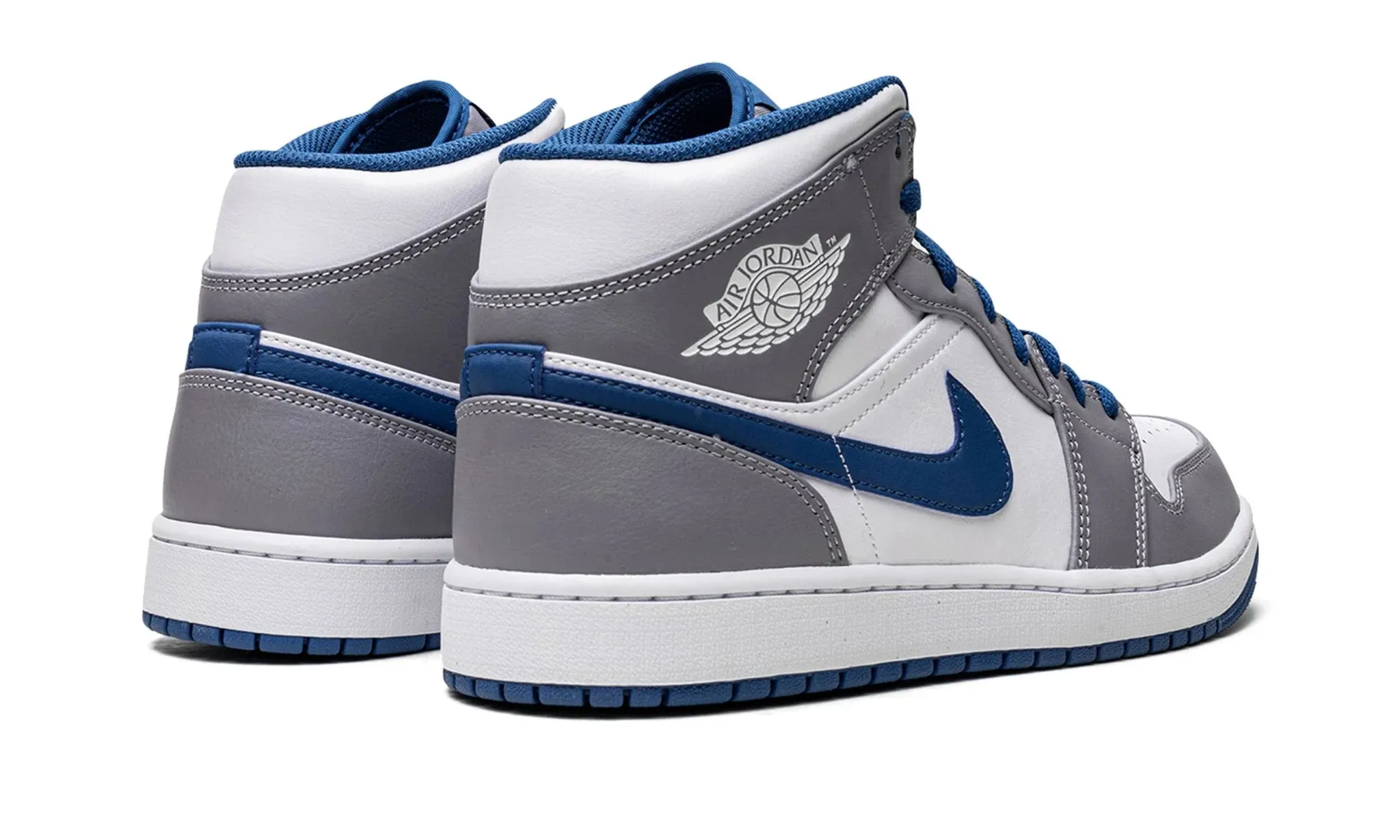 Air Jordan 1 Mid True Blue Open Mesh