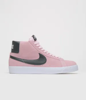Nike SB Blazer Mid Shoes - Pink Foam / Anthracite - White - Gum Yellow Bold colors
