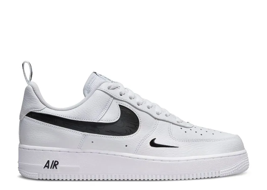 Quick lace Smooth Flex Nike Air Force 1 Low Reflective Swoosh White Black