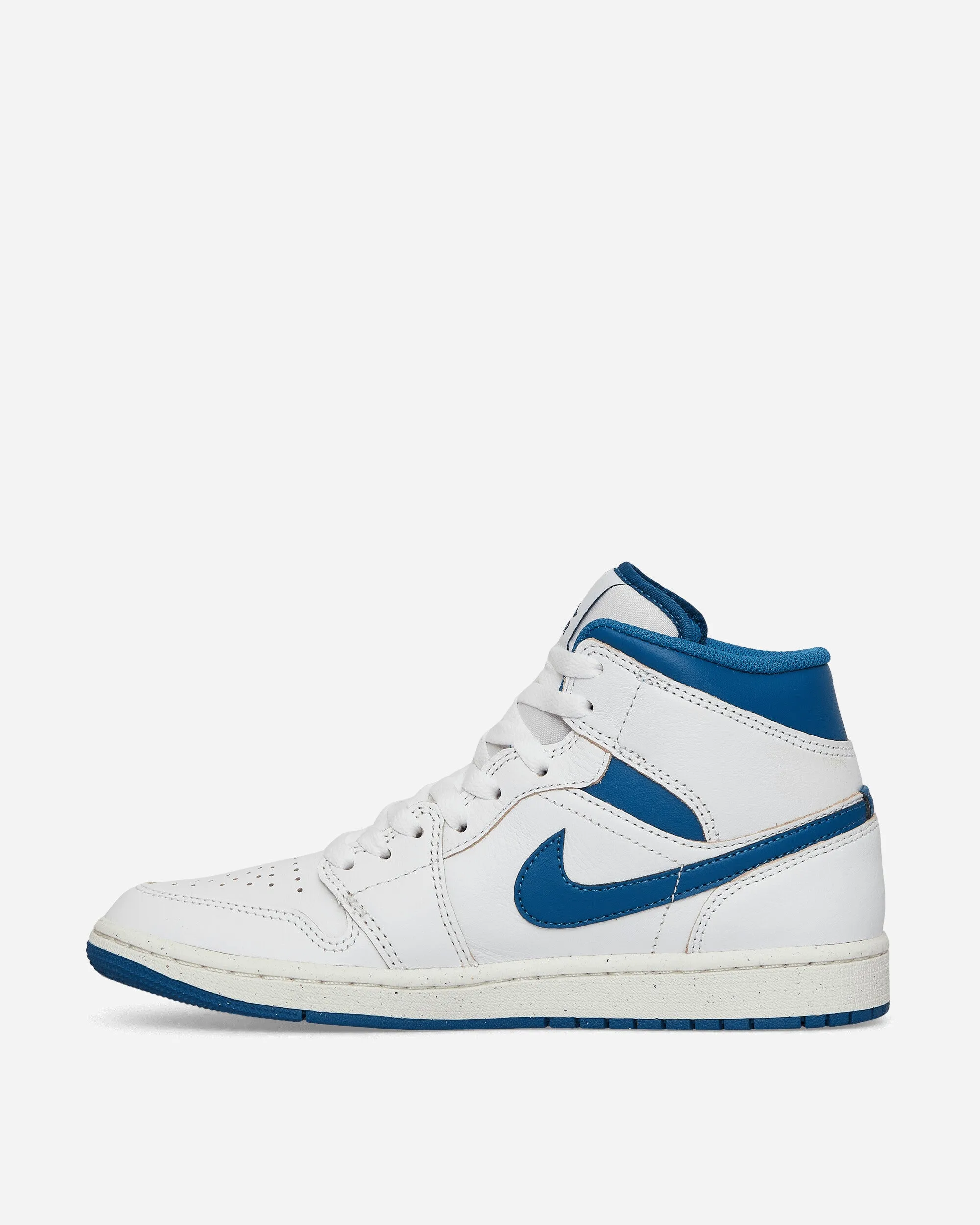 Air Jordan 1 Mid SE Sneakers White / Industrial Blue material Bright Gold
