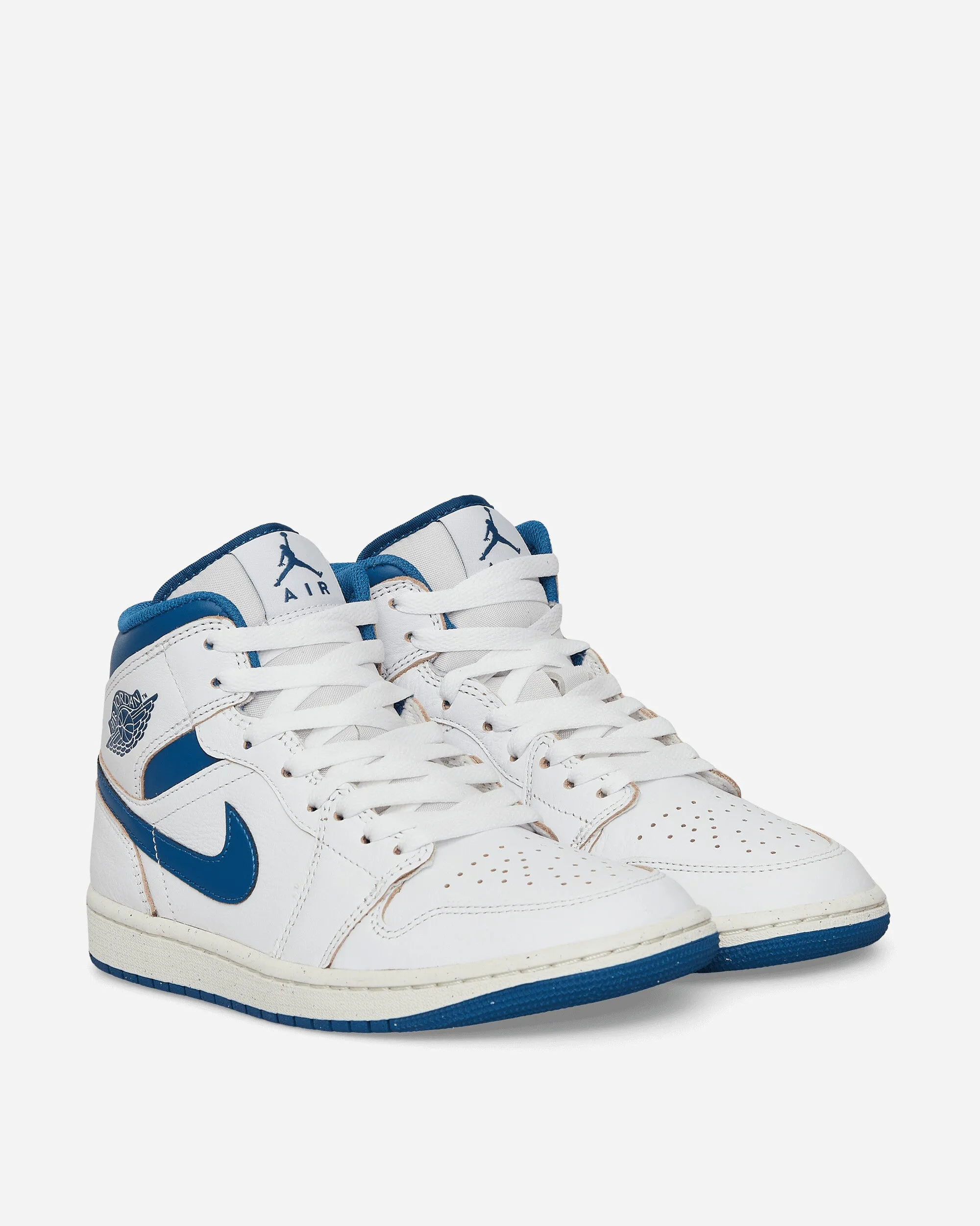 Air Jordan 1 Mid SE Sneakers White / Industrial Blue Rain Step Denim Cool