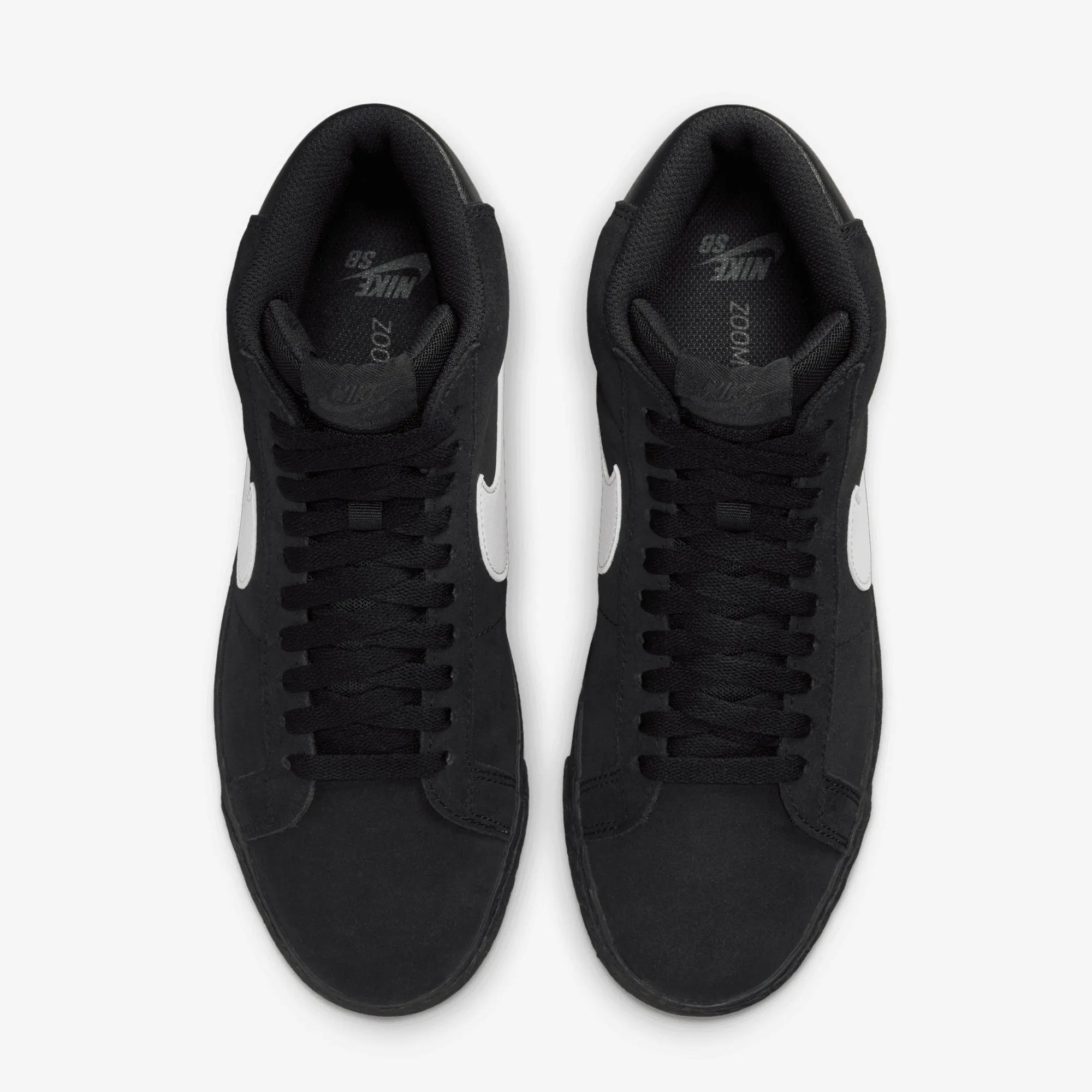Curve Hug Nike | SB ZOOM BLAZER MID { BLACK/WHITE-BLACK-BLACK