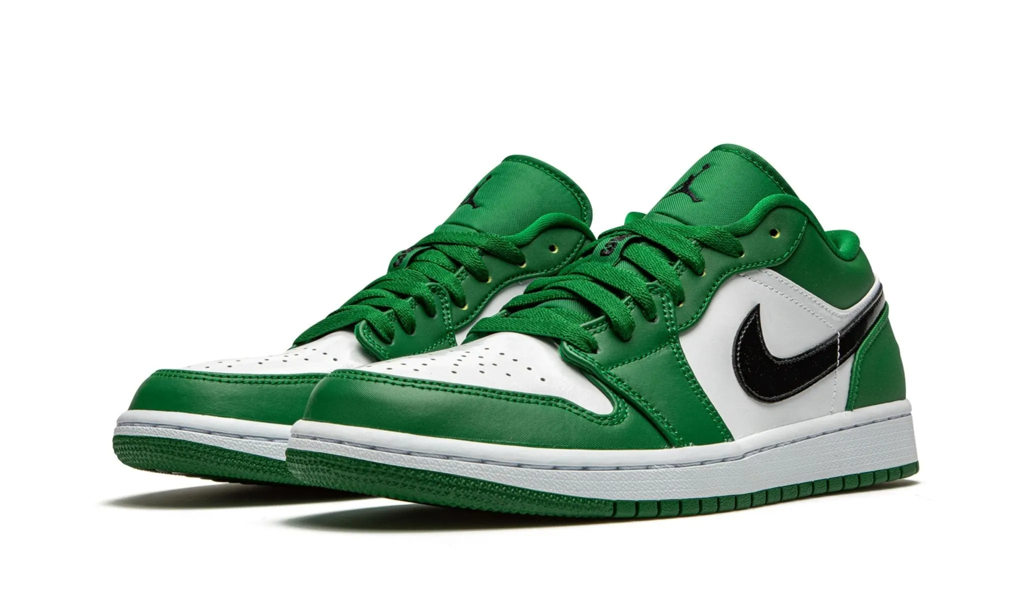 Angel Glow Black Edge Air Jordan 1 Low Pine Green
