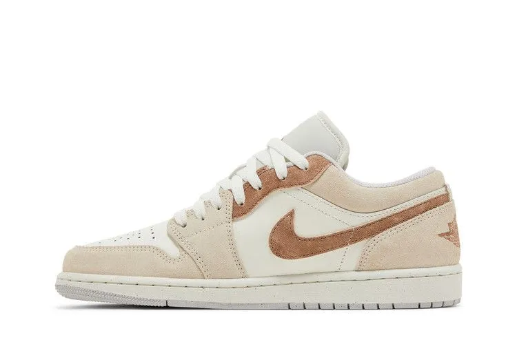 Air Jordan 1 Low SE 'Sail Archaeo Brown' Race day Retro Core