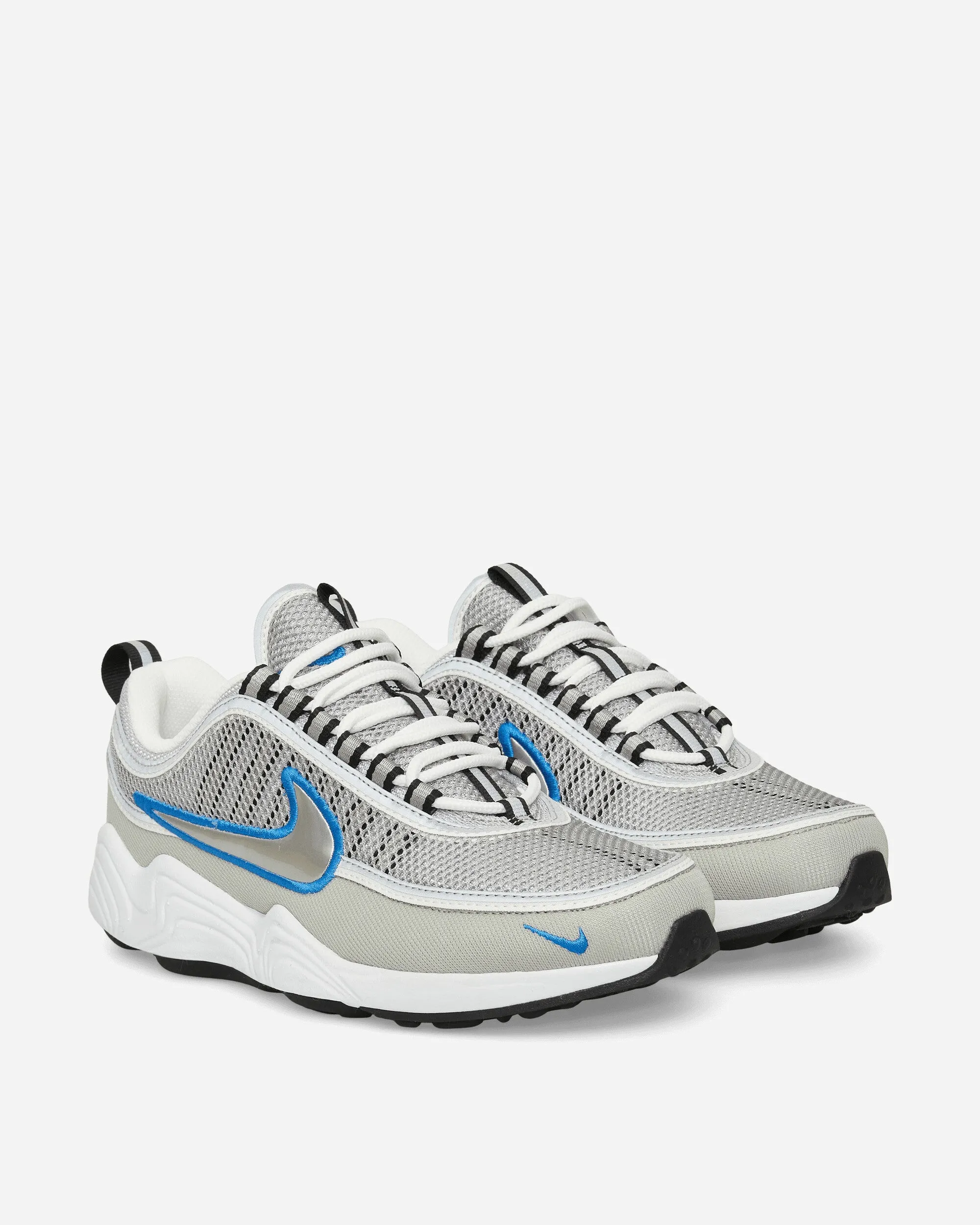 Air Zoom Spiridon Sneakers Metallic Silver / Signal Blue Morning Walk Mid Top