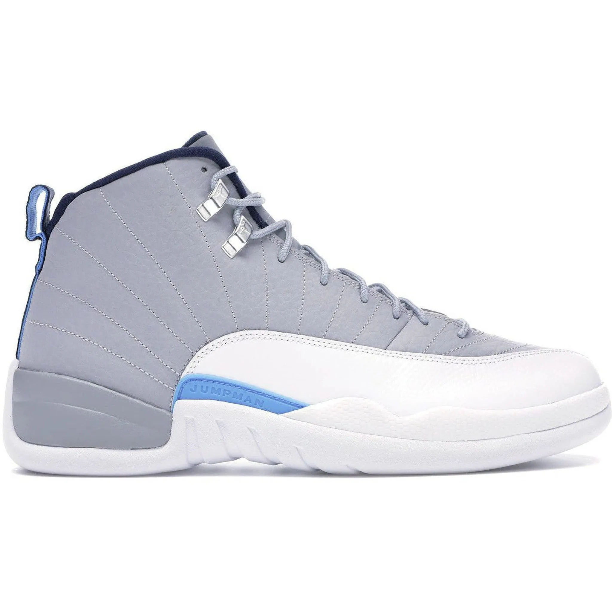 Jordan 12 Retro Grey University Blue Comfortable Fitment Breath Layers
