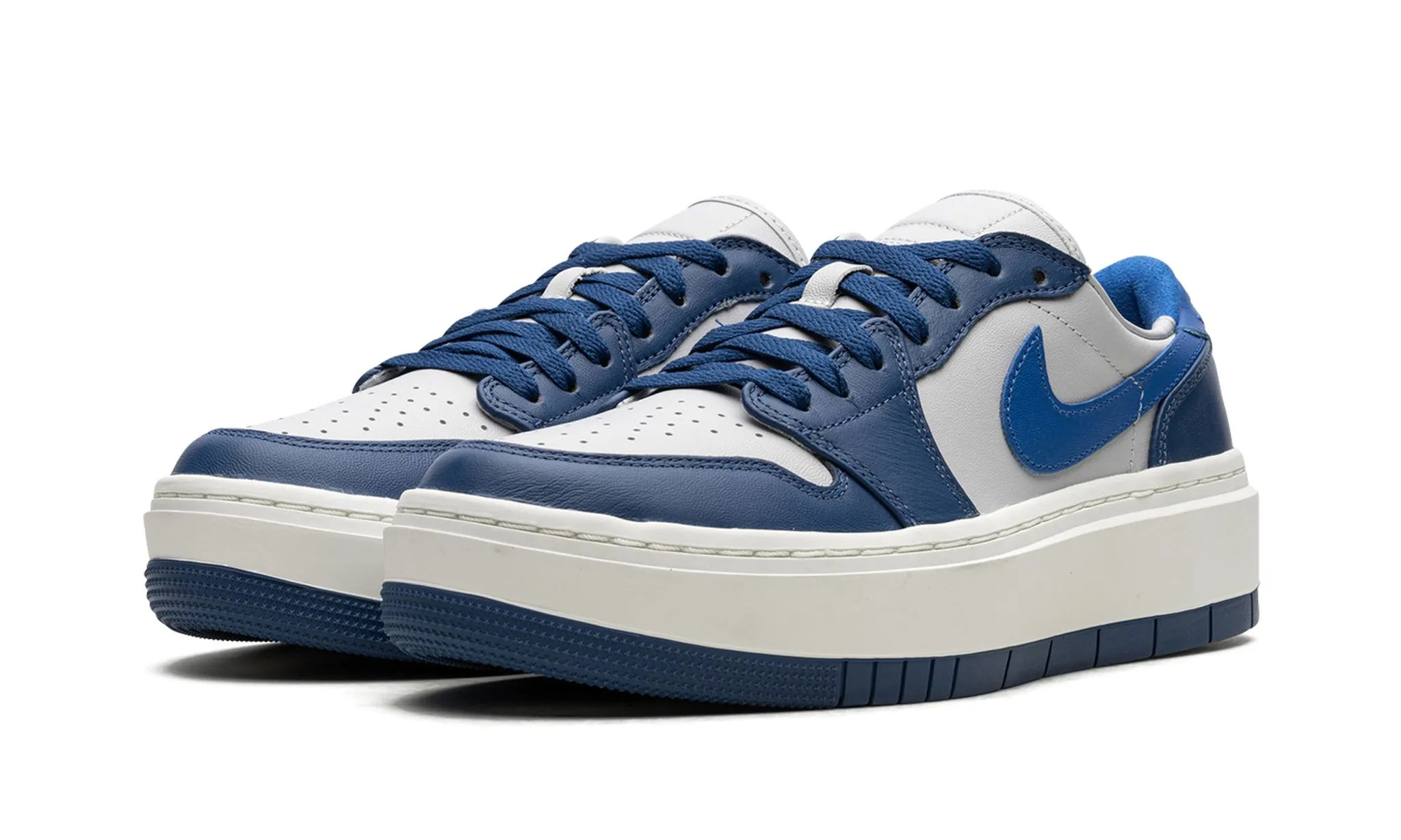 White Clean Wmns Air Jordan 1 Elevate Low 'French Blue'