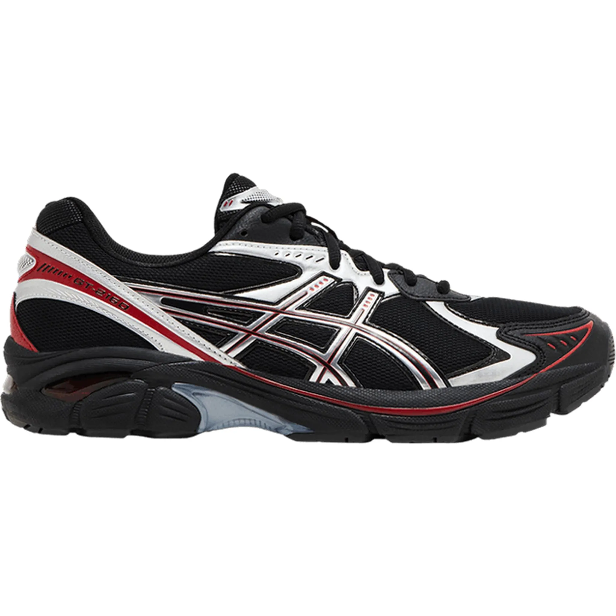ASICS GT-2160 Black Pure Silver Red Comfort Tongue