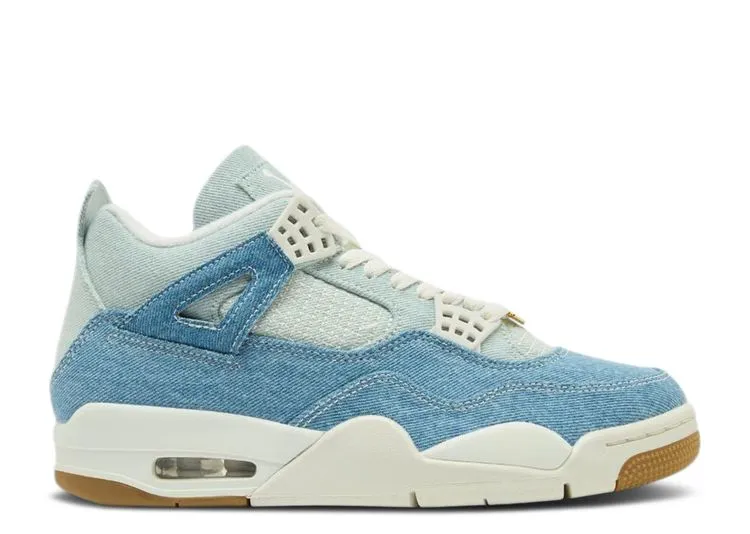 Air Jordan 4 Retro TEX Denim Worn Blue Grip Ready No Tie Style
