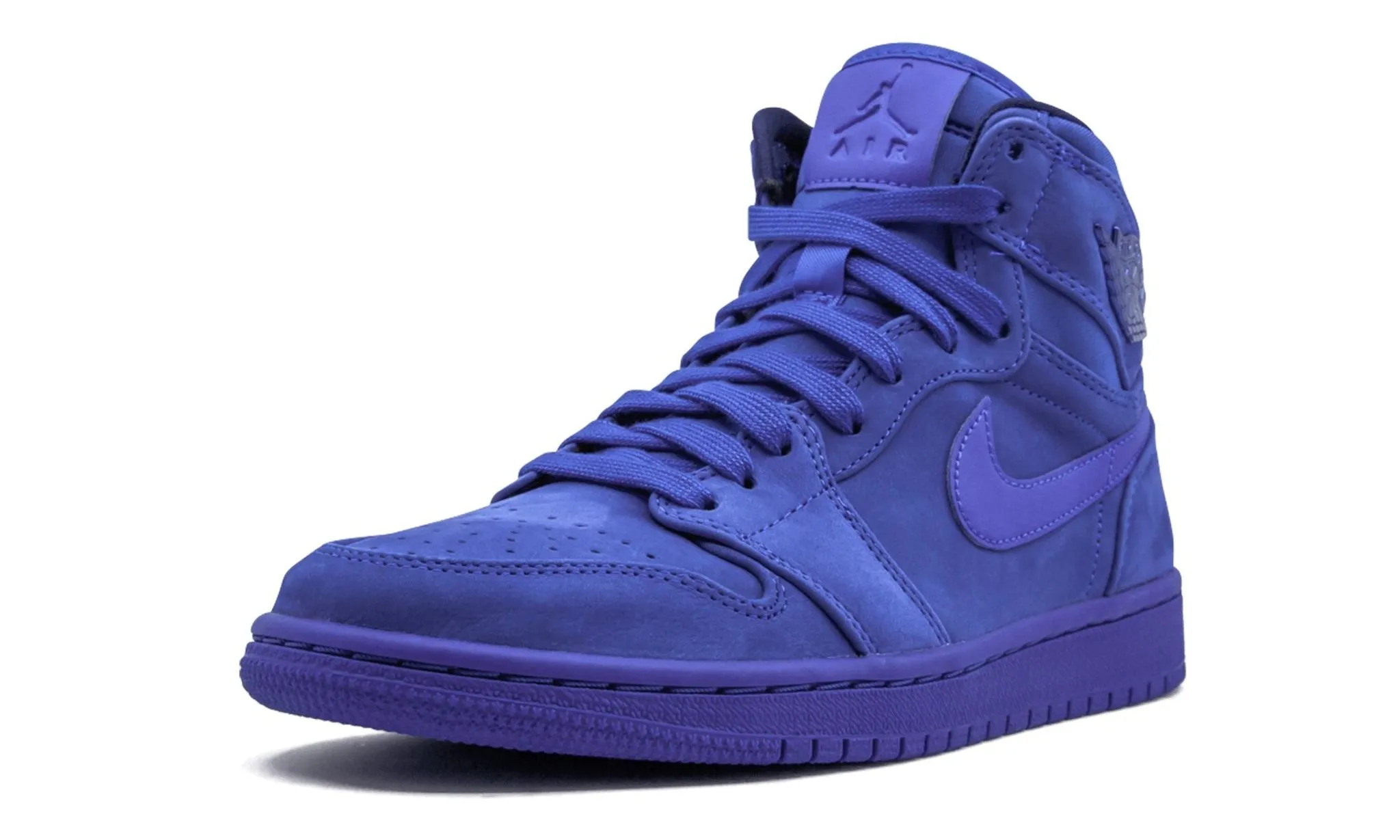Wmns Air Jordan 1 High Prm Blue Suede Non-Slip Grip