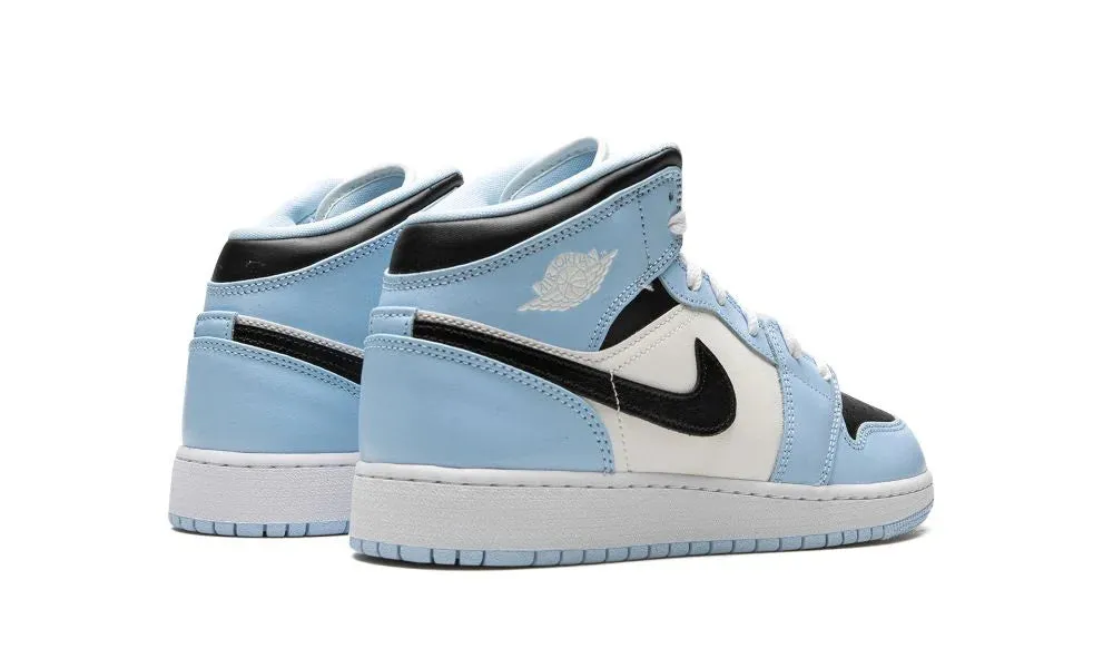 Cushioned lining Kids Pick Air Jordan 1 Mid Ice Blue (GS)