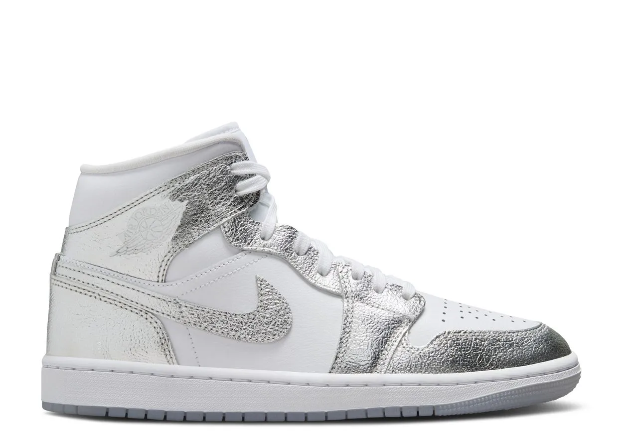 Foot Support Air Jordan 1 Mid SE Metallic Silver