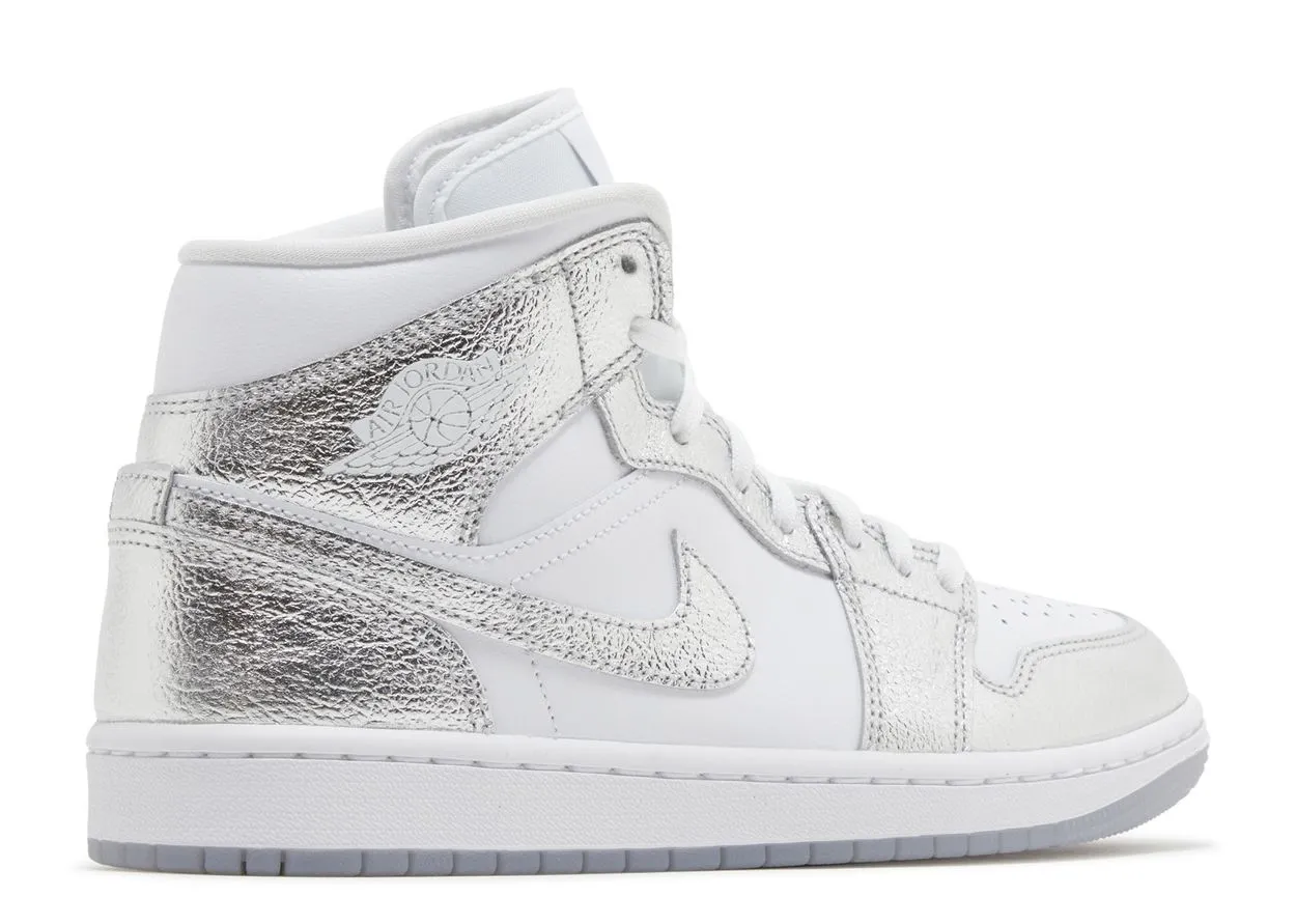 Air Jordan 1 Mid SE Metallic Silver Off Duty