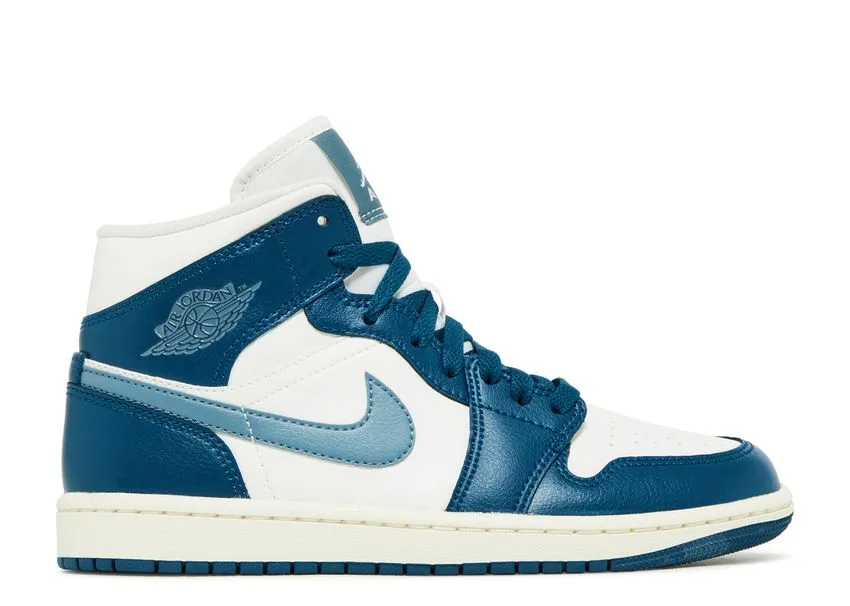 Air Jordan 1 Mid French Blue Soft Detail Talk Step