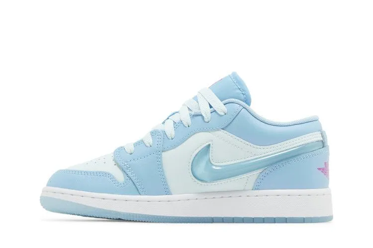 Snow Warm Air Jordan 1 Low SE GS 'Aquarius Blue'