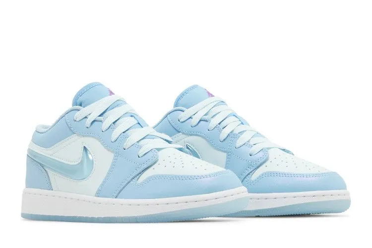 Game Fit Indoor Air Jordan 1 Low SE GS 'Aquarius Blue'