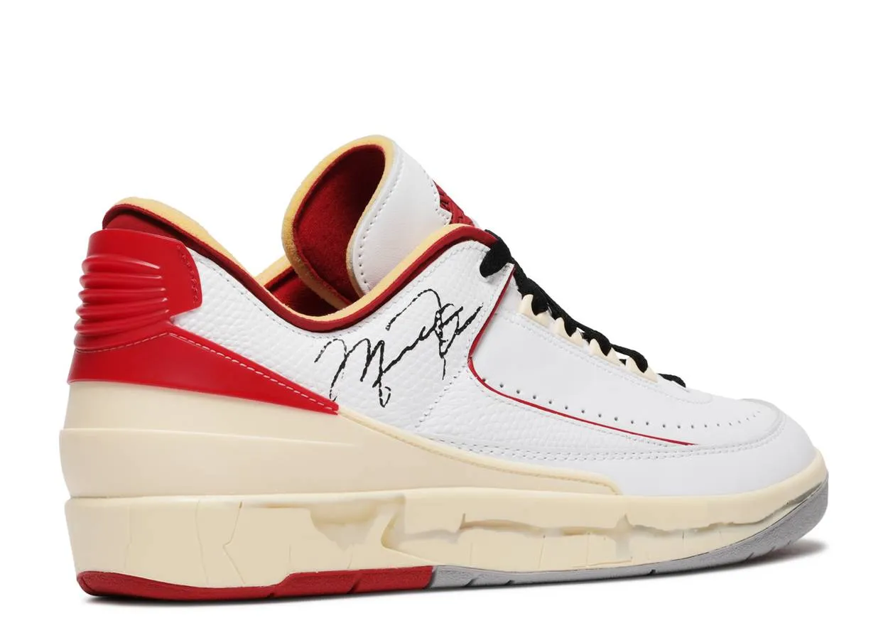 Wide Base Air Jordan 2 Retro Low SP Off-White White