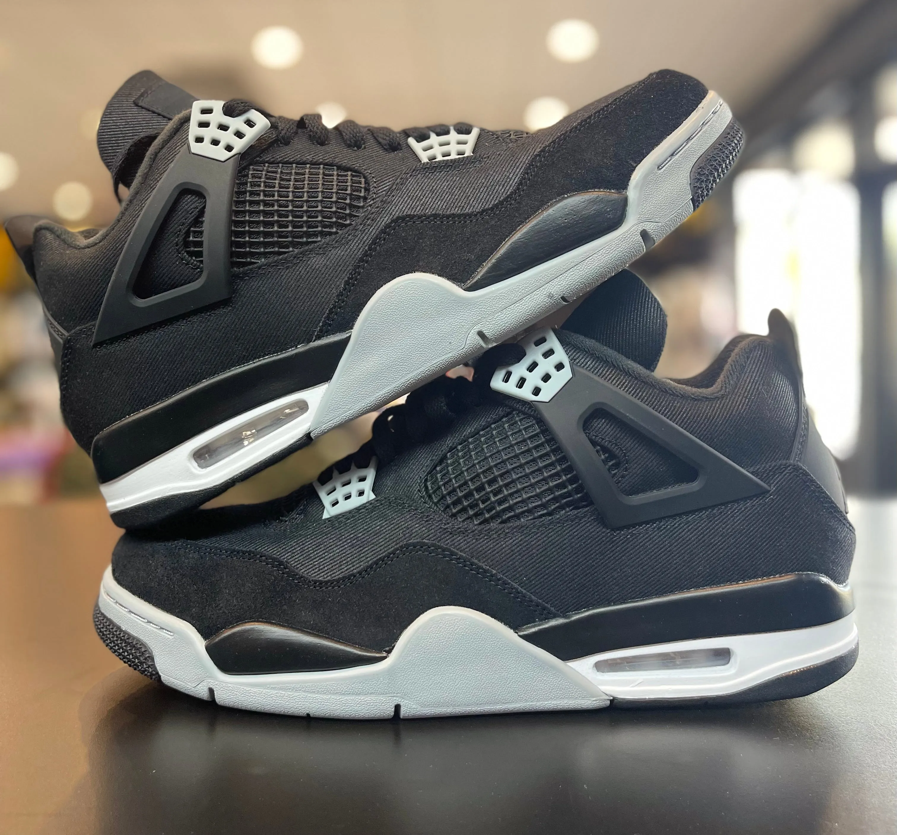 Fashion Appeal Urban Utility Air Jordan Retro 4 ??Black Canvas??