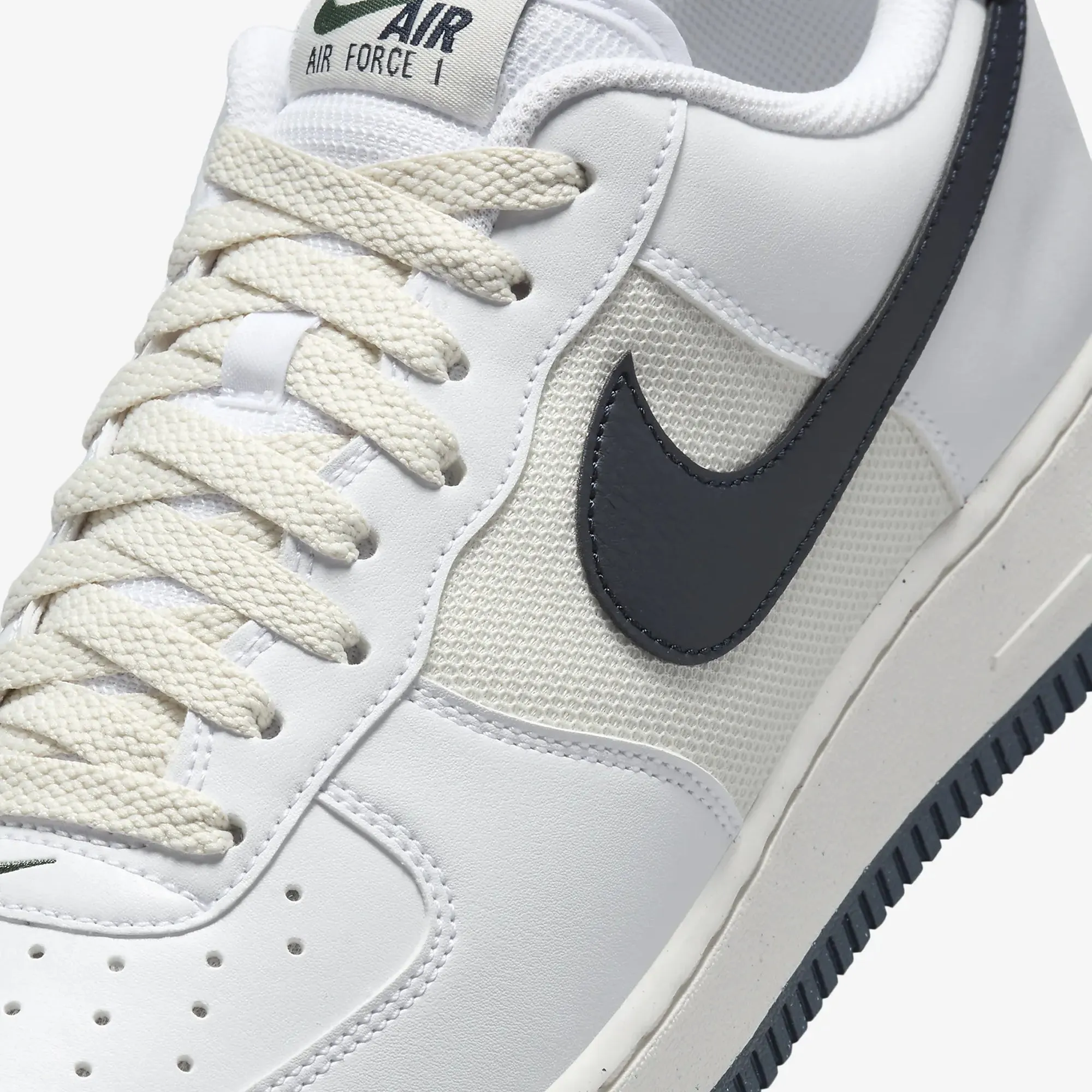 Anti Bacterial Weekend Casual Nike | AIR FORCE 1 '07 { WHITE/OBSIDIAN-FIR-PHANTOM
