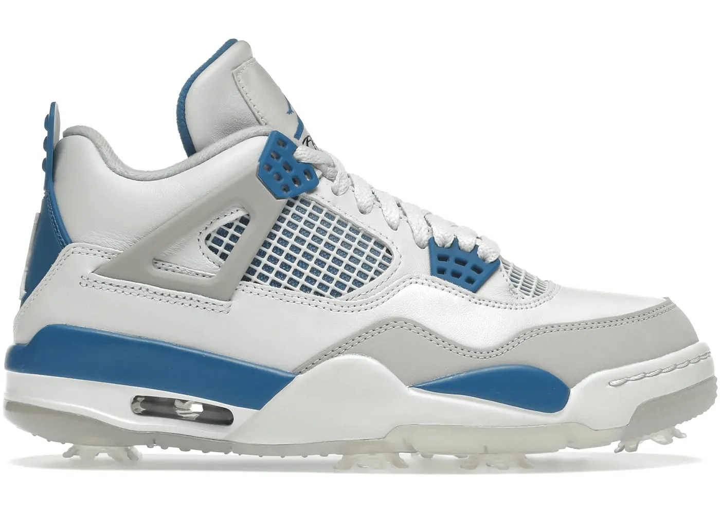 Jordan 4 Retro Golf Military Blue Breathable Shoes