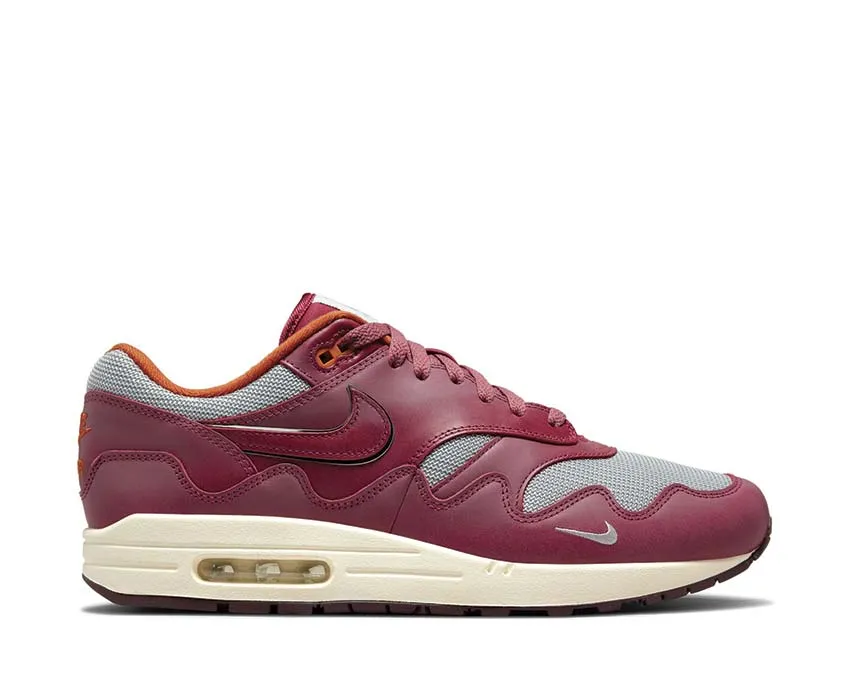 mules Nike Air Max 1 x Patta "Night Maroon"