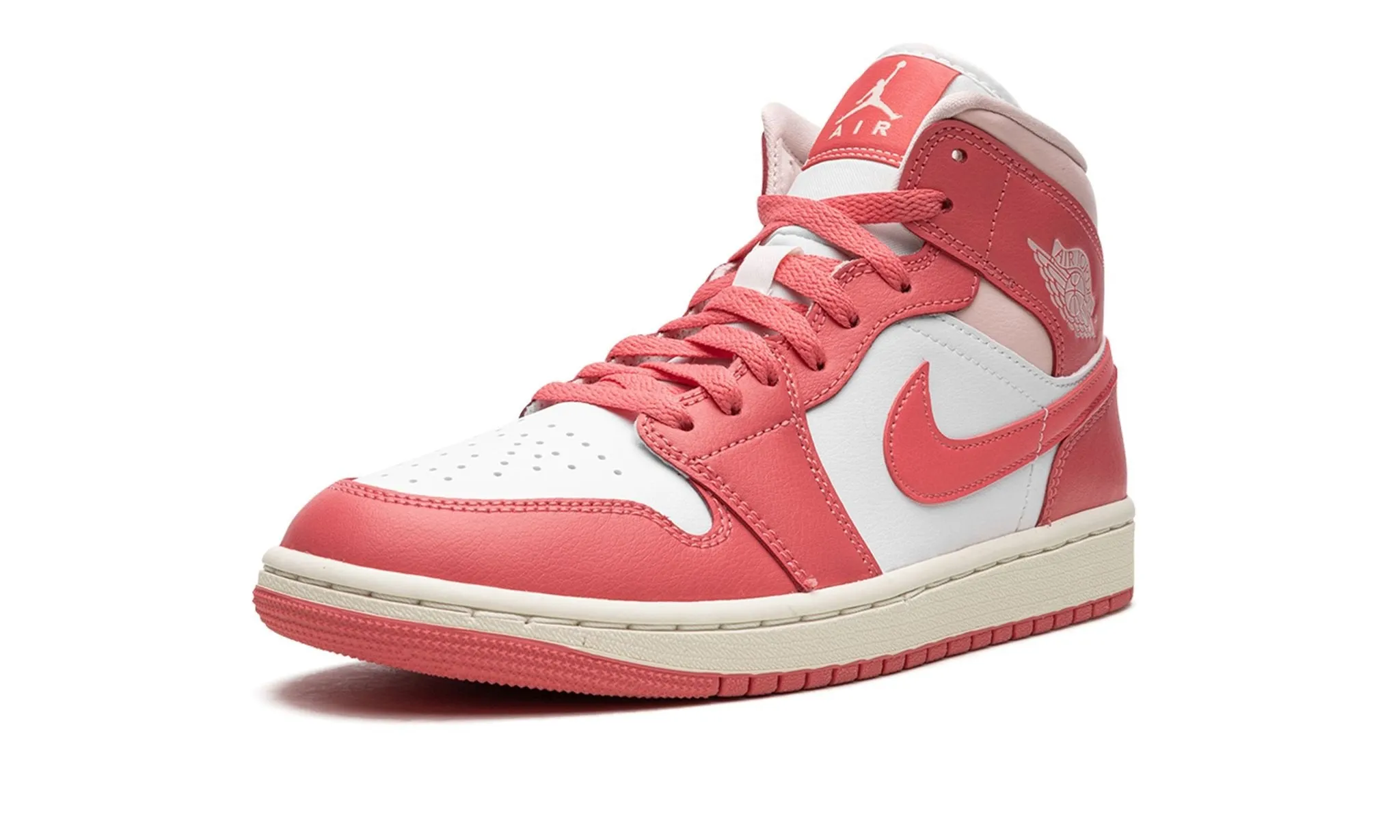 Heel City Jog Wmns Air Jordan 1 Mid 'Strawberries and Cream'