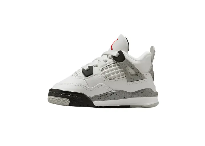 Jordan 4 Retro "White Cement" Toddler (2025) Stylish Touch Spring Days