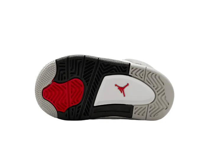 Comfort sole Jordan 4 Retro "White Cement" Toddler (2025)