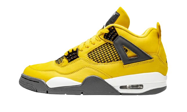 Lean Look Jordan 4 Retro "Lightning 2021"