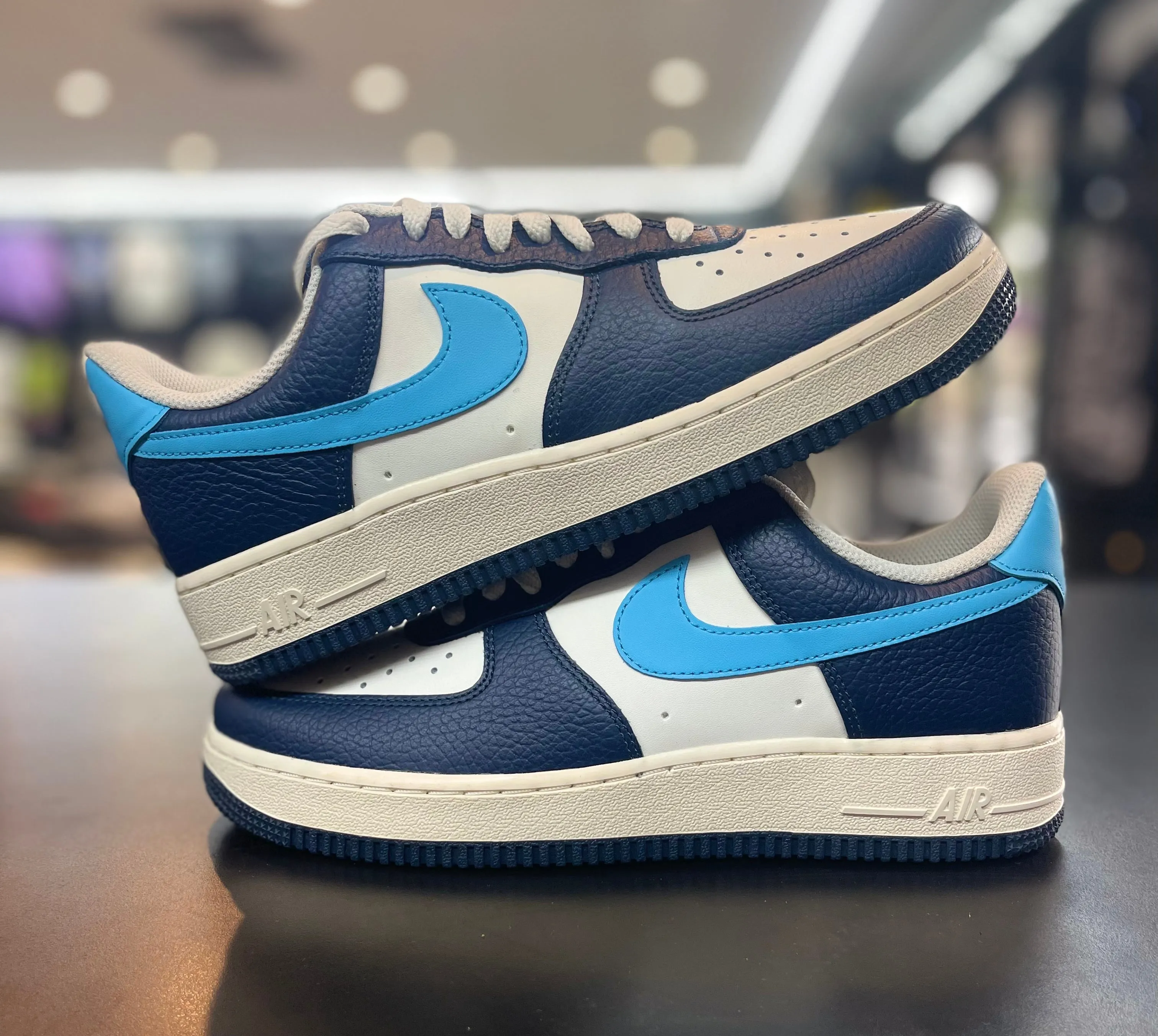 Light Look Shade Step Nike Air Force 1 Low ??Armory Navy Baltic Blue??