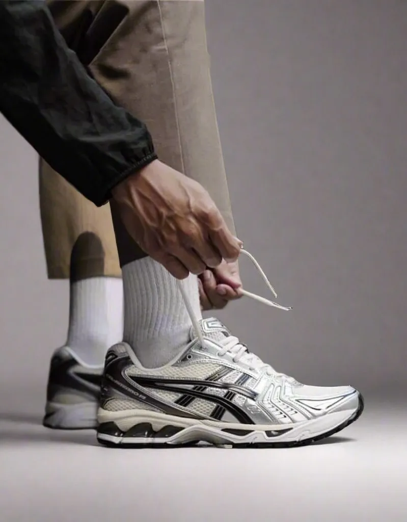 ASICS Gel-Kayano 14 Cream Black Metallic Plum Anti Odor Coating