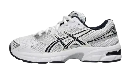ASICS Gel-1130 "White Midnight" Grade School Air   Circulating Reinforced Collar Padding