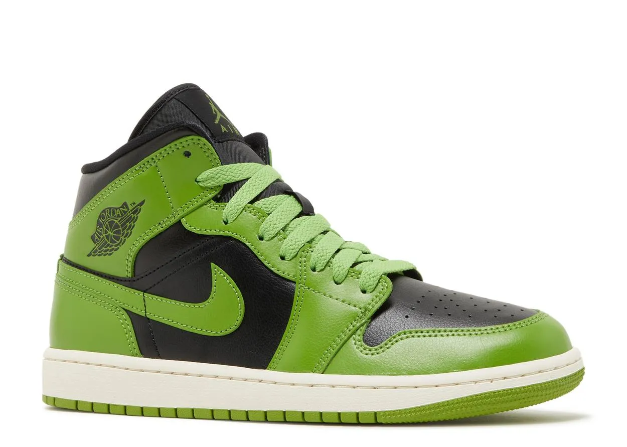 Smart Pair Flight Go Air Jordan 1 Mid Altitude Green