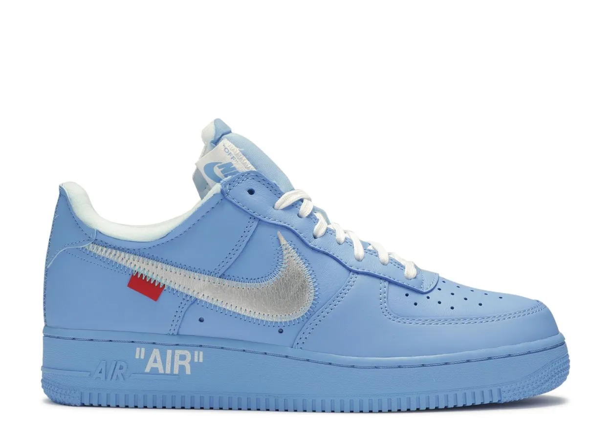 Nike Air Force 1 Low Off-White MCA University Blue Sleek Detail