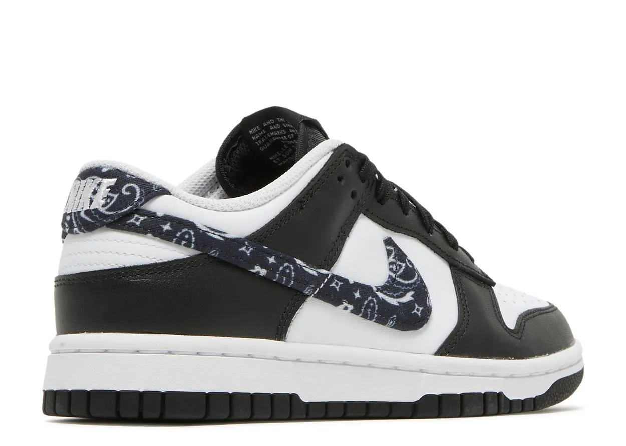 Sock Friendly Sport Casual Nike Dunk Low Black Paisley