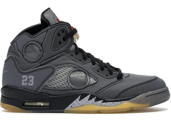 Jordan 5 Retro Off-White Black Pointed Toe
