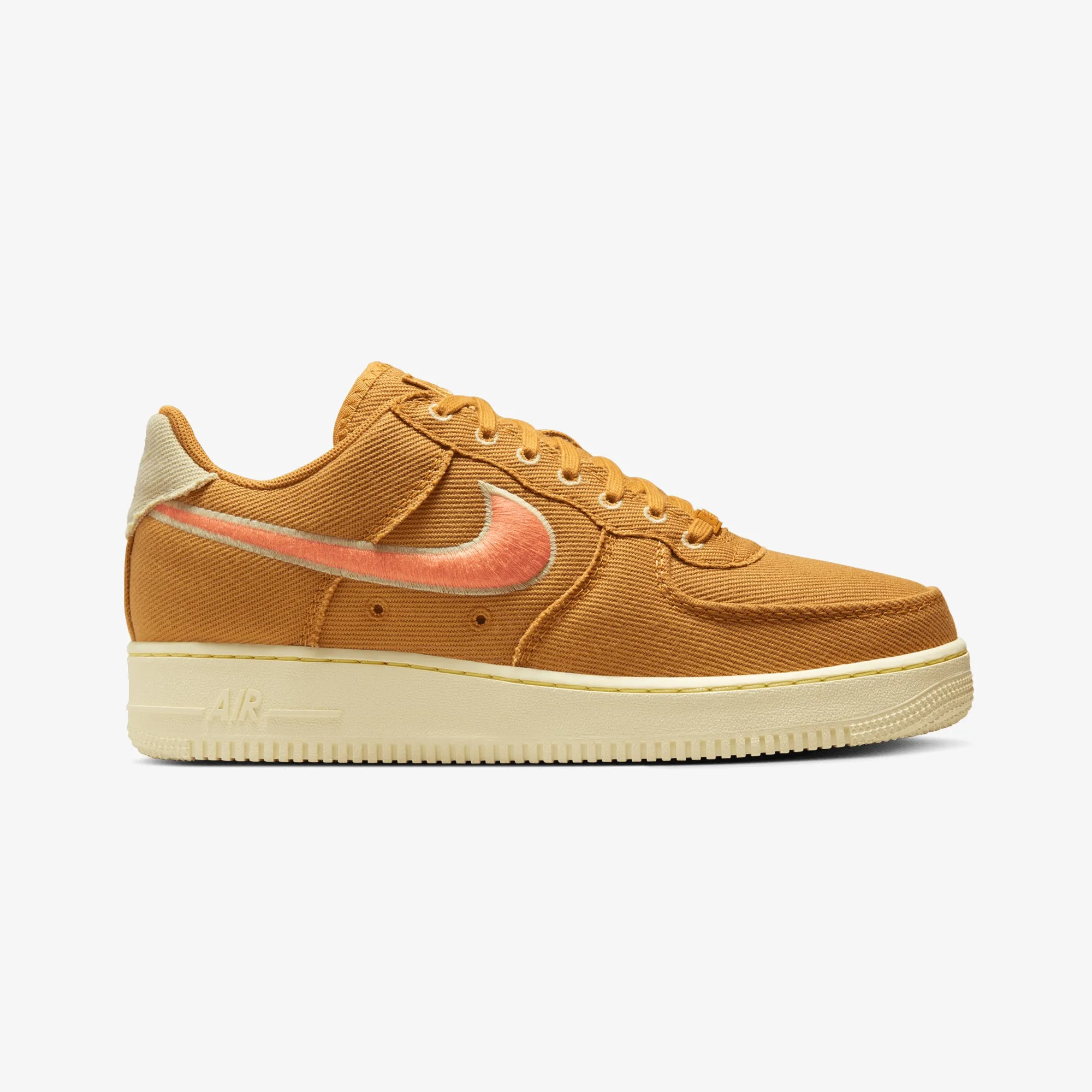 Yoga Base Mono Style NIKE | AIR FORCE 1 LOW CANVAS { WHEAT/ORANGE TRANCE-TEAM GOLD-ALABASTER