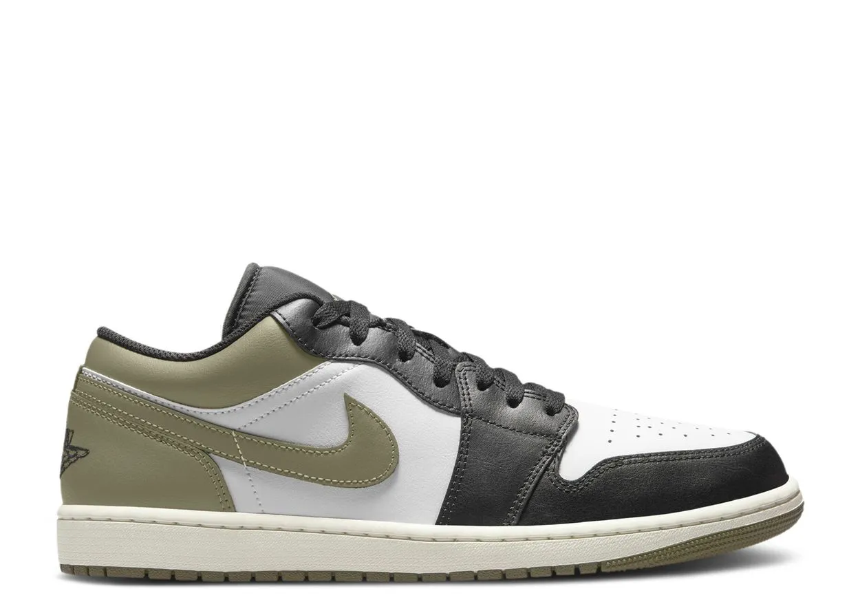 Fresh Style Air Jordan 1 Low Black Toe Medium Olive