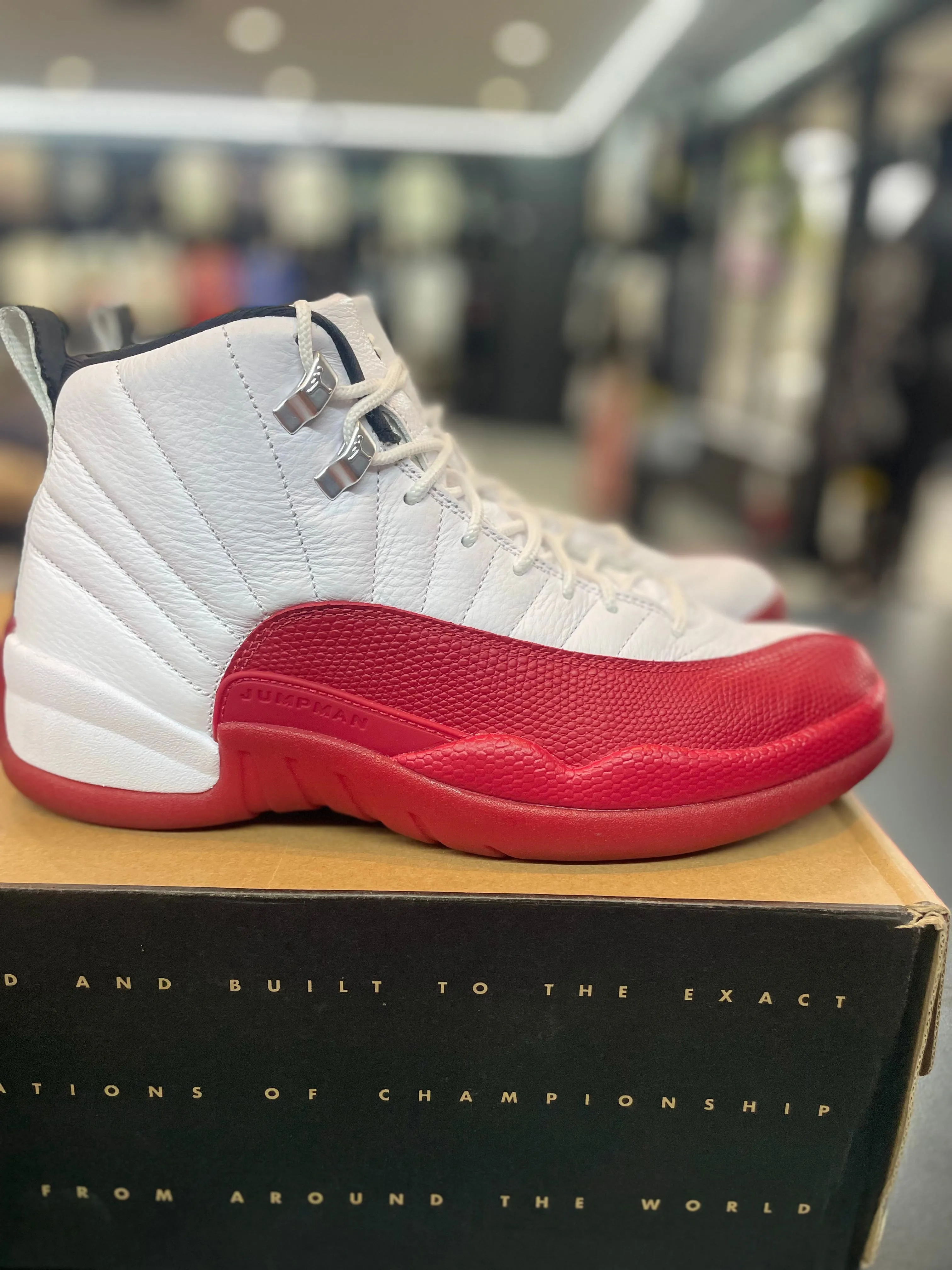 Air Jordan Retro 12 ??Cherry?? *Size 9 Preowned* Out And About Winter Fit