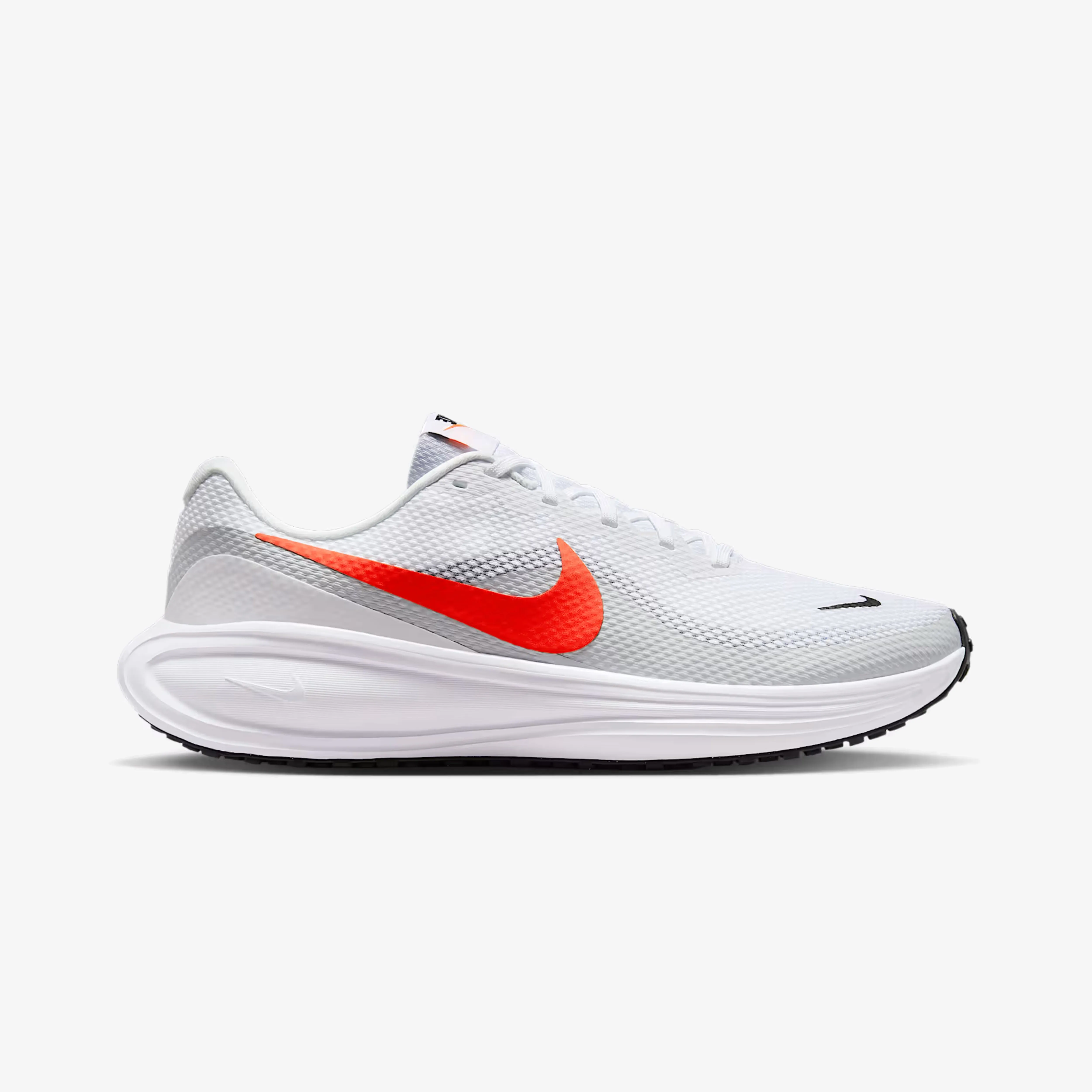 Nike | REVOLUTION 8 { WHITE/BRIGHT CRIMSON-PURE PLATINUM-BLACK White Clean