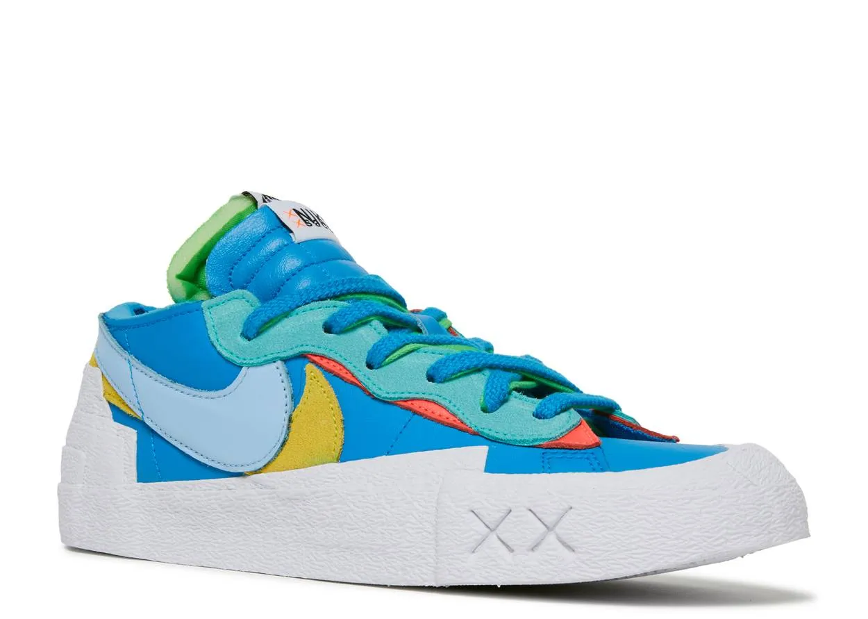 Nike Blazer Low Sacai Kaws Blue Ventilation holes Cool Tone